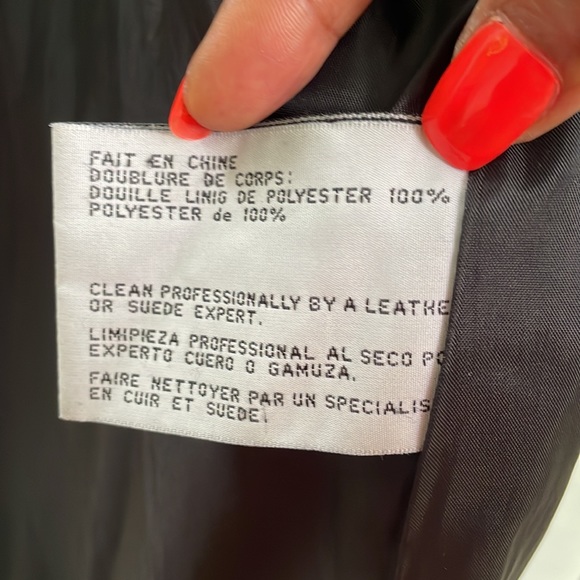 Vintage Harve  Benard Mid-length Black Leather Jacket Size XL - Picture 6 of 8